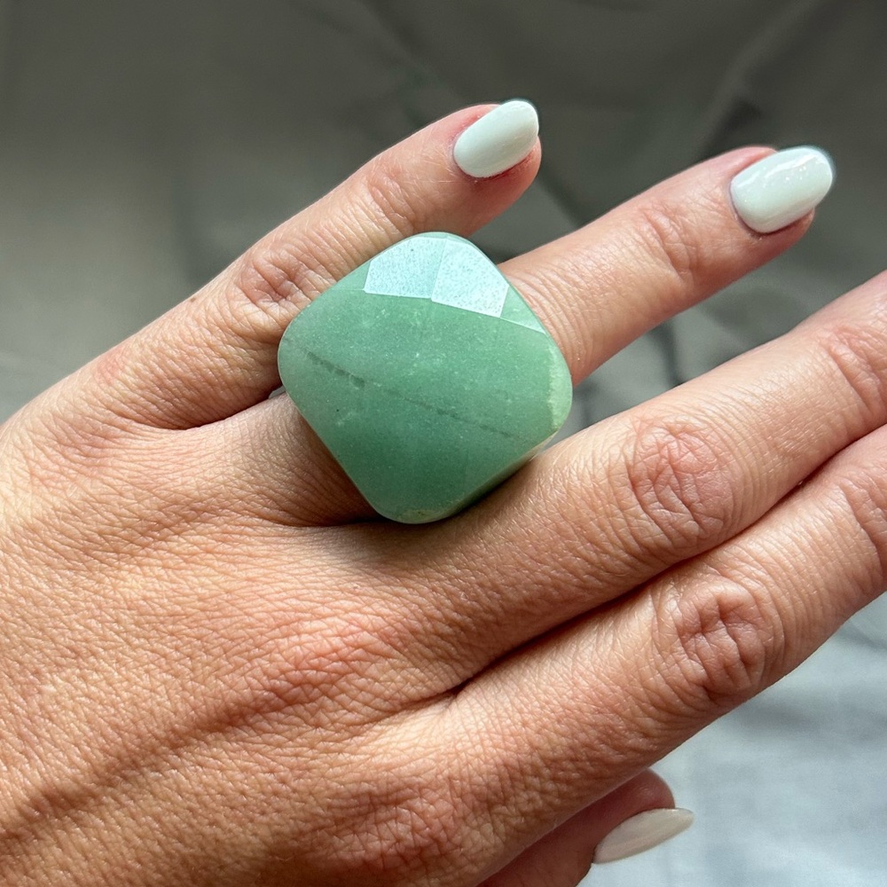 Bold Green Statement Ring